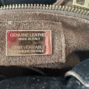 Viola Castellani leathern brown woven purse